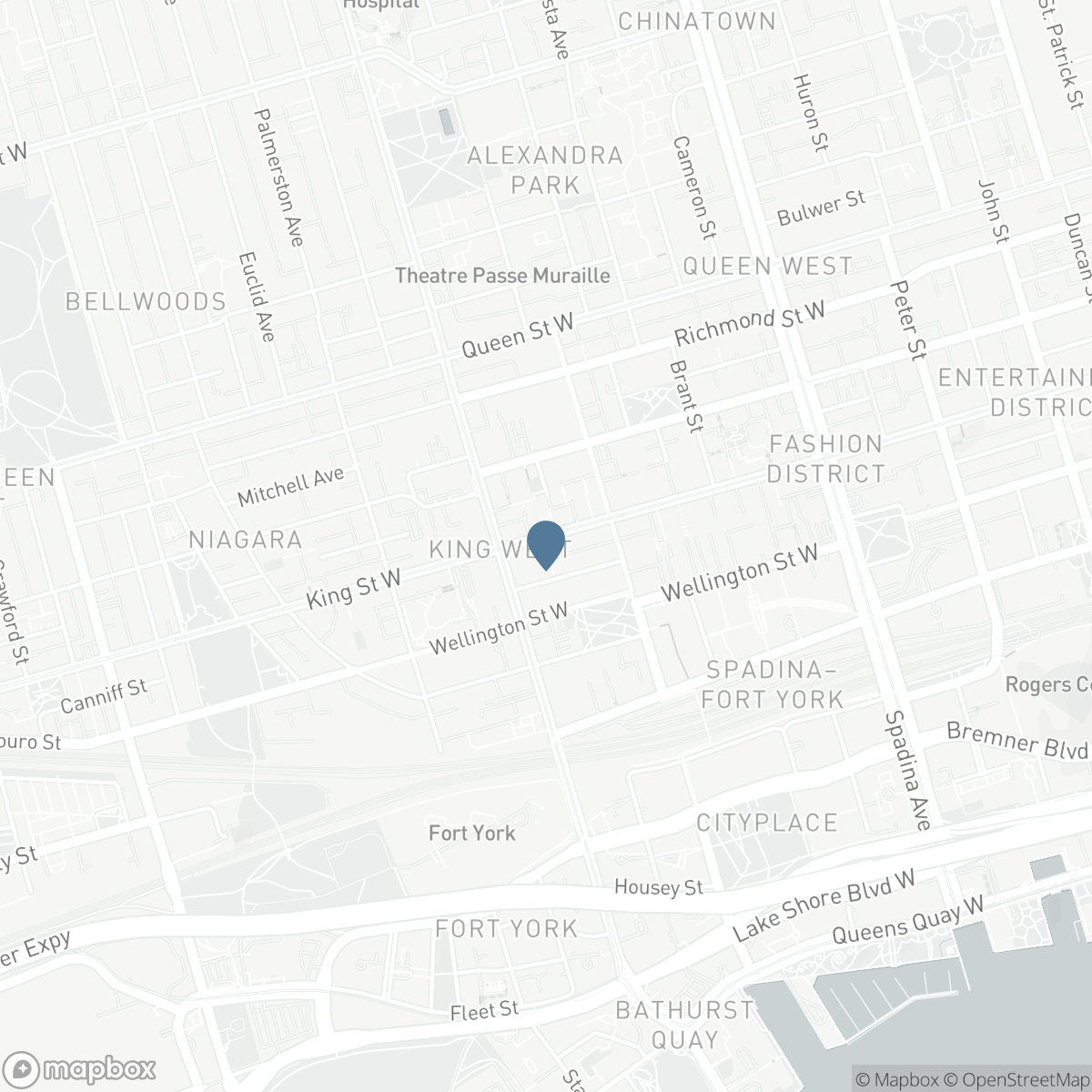 1224 - 629 KING STREET, Toronto, Ontario M5V 0G9